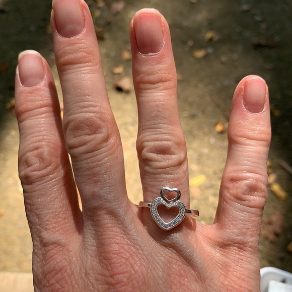 Natural 925 Silver Ring With CZ - Picture 5 of 11